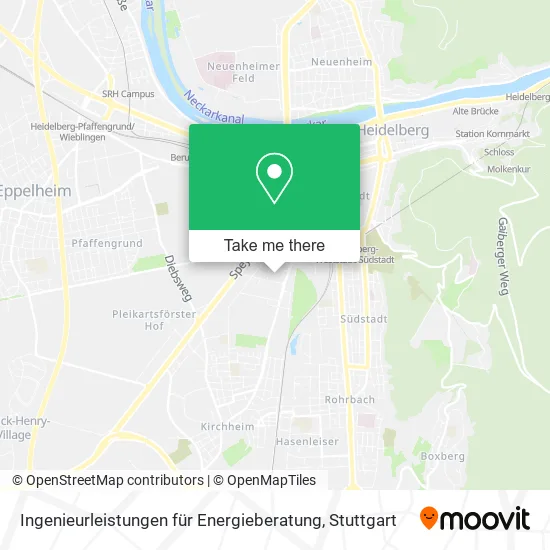 Карта Ingenieurleistungen für Energieberatung