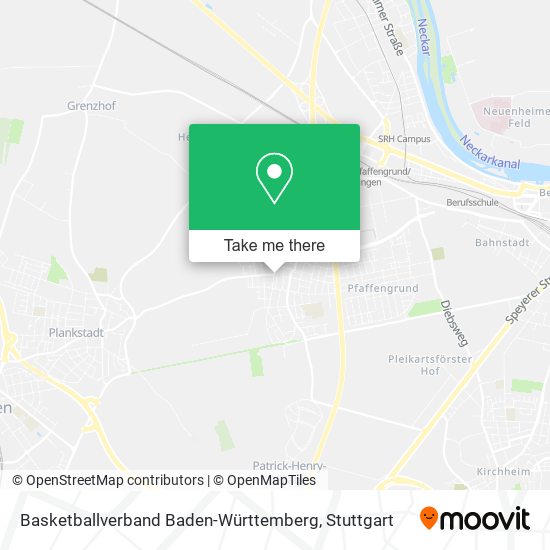 Карта Basketballverband Baden-Württemberg