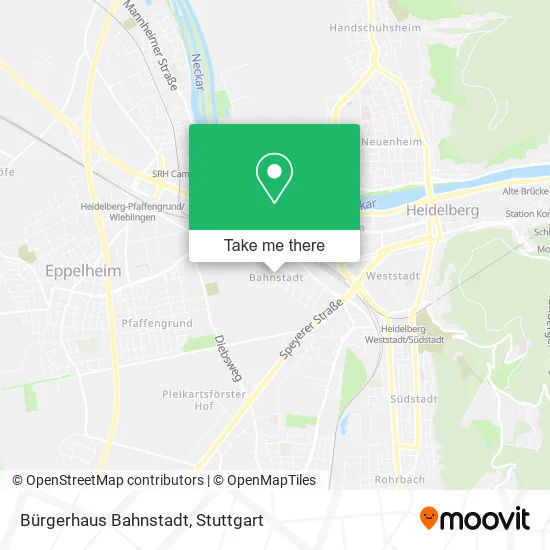 Карта Bürgerhaus Bahnstadt