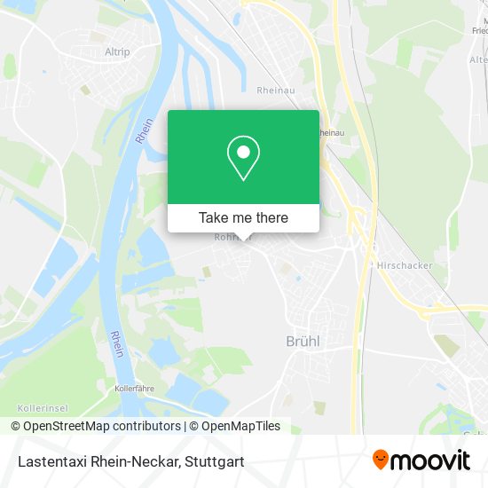 Lastentaxi Rhein-Neckar map