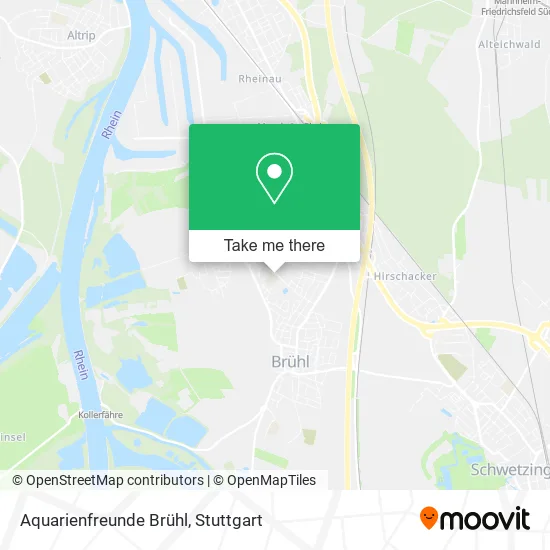 Карта Aquarienfreunde Brühl