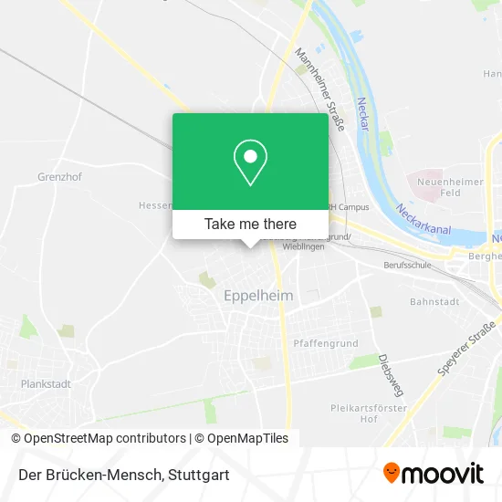 Карта Der Brücken-Mensch