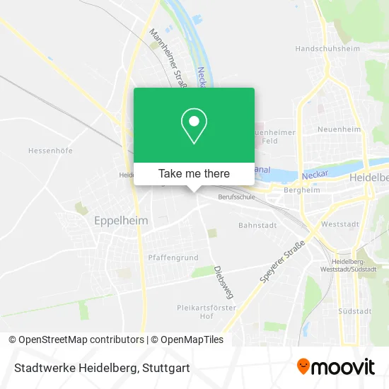 Карта Stadtwerke Heidelberg