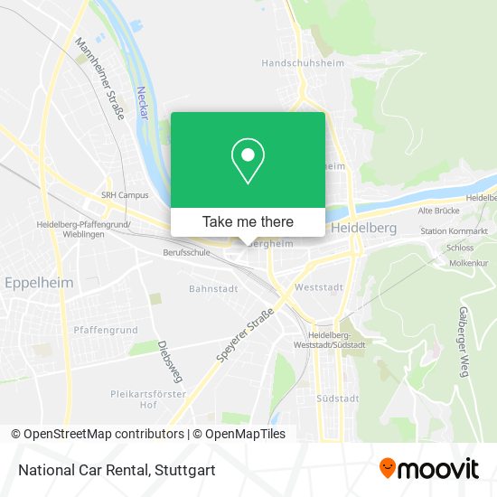 National Car Rental map