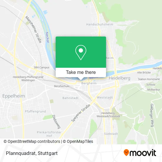 Карта Plannquadrat