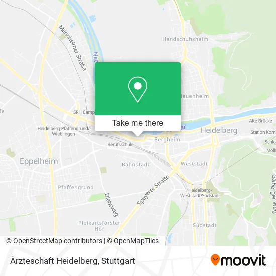 Карта Ärzteschaft Heidelberg