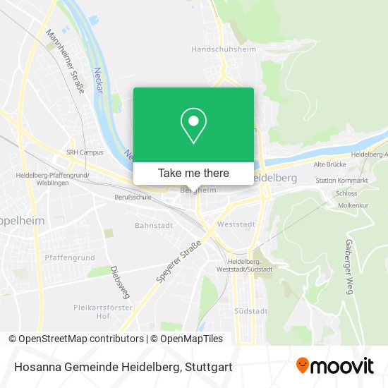 Hosanna Gemeinde Heidelberg map