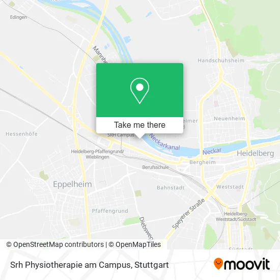 Карта Srh Physiotherapie am Campus