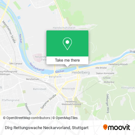 Карта Dlrg Rettungswache Neckarvorland