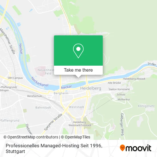 Карта Professionelles Managed-Hosting Seit 1996