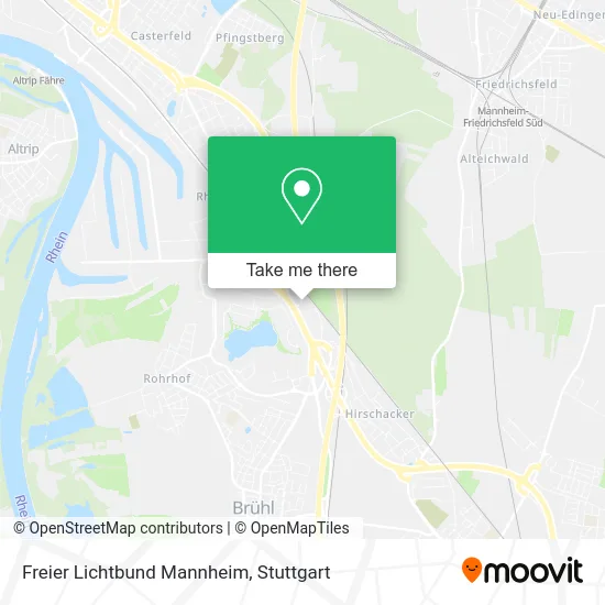 Карта Freier Lichtbund Mannheim