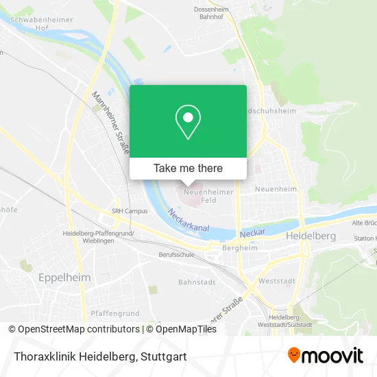 Карта Thoraxklinik Heidelberg
