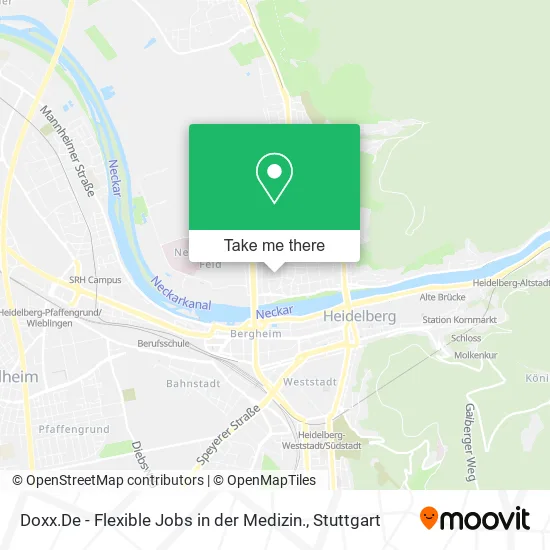 Карта Doxx.De - Flexible Jobs in der Medizin.