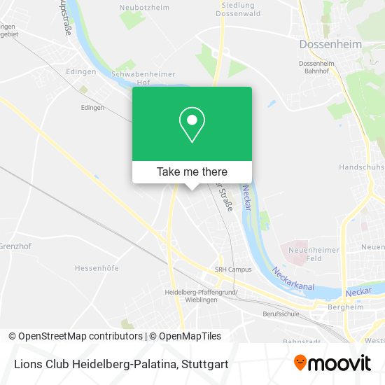 Lions Club Heidelberg-Palatina map