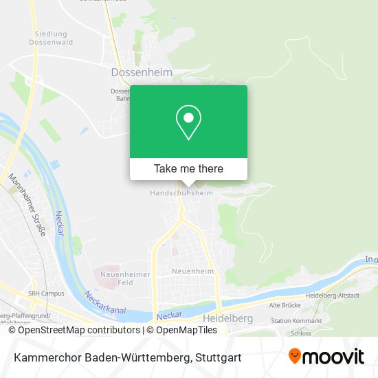 Kammerchor Baden-Württemberg map
