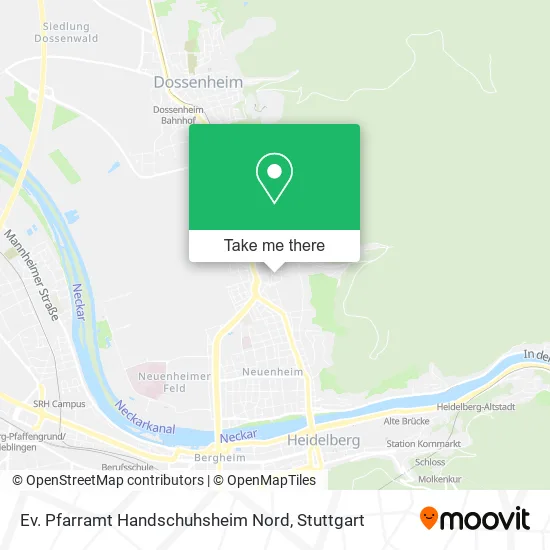 Карта Ev. Pfarramt Handschuhsheim Nord