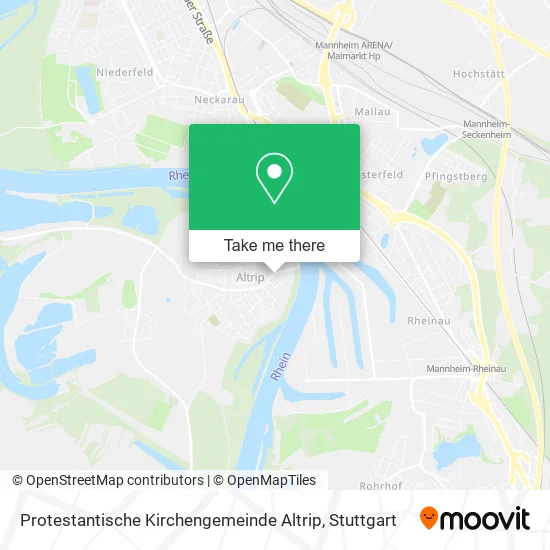 Карта Protestantische Kirchengemeinde Altrip