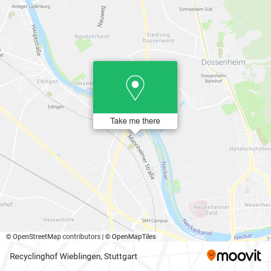 Карта Recyclinghof Wieblingen