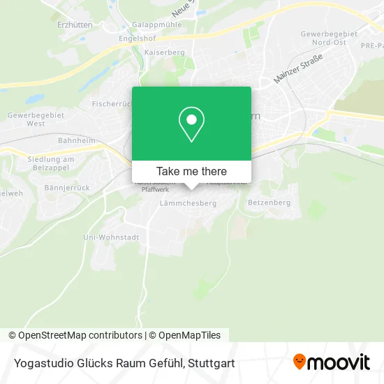 Карта Yogastudio Glücks Raum Gefühl