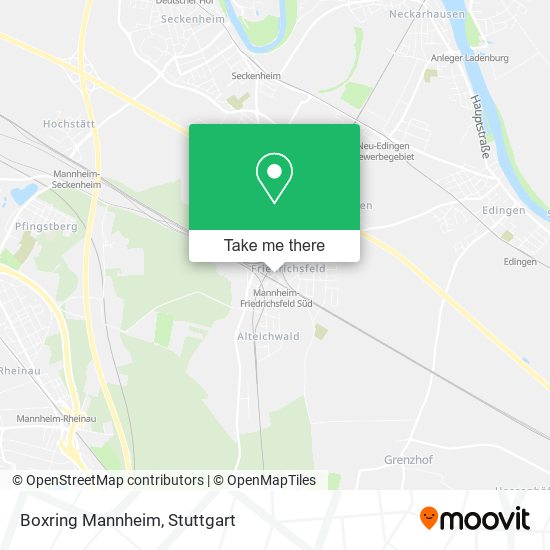 Boxring Mannheim map
