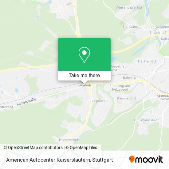 Карта American Autocenter Kaiserslautern