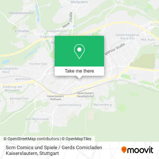 Карта Scm Comics und Spiele / Gerds Comicladen Kaiserslautern