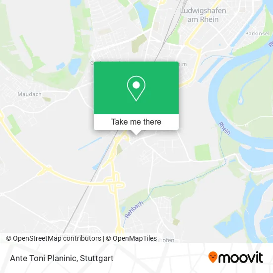 Карта Ante Toni Planinic