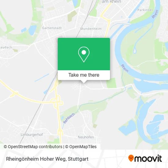 Карта Rheingönheim Hoher Weg
