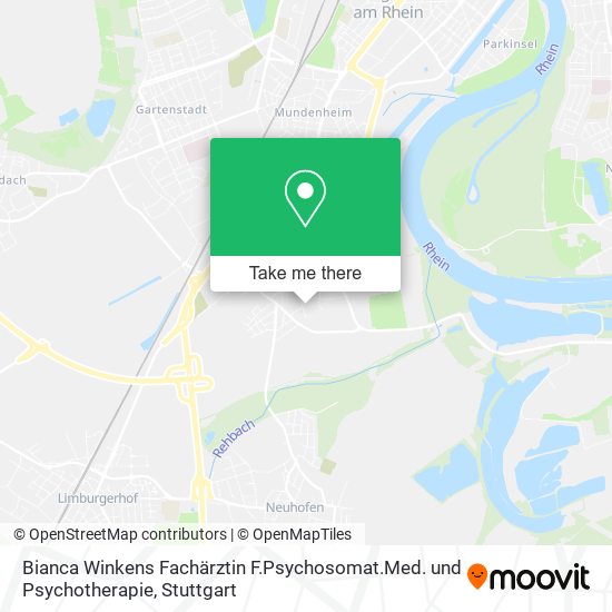 Bianca Winkens Fachärztin F.Psychosomat.Med. und Psychotherapie map