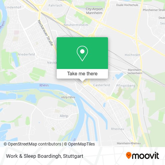 Work & Sleep Boardingh map