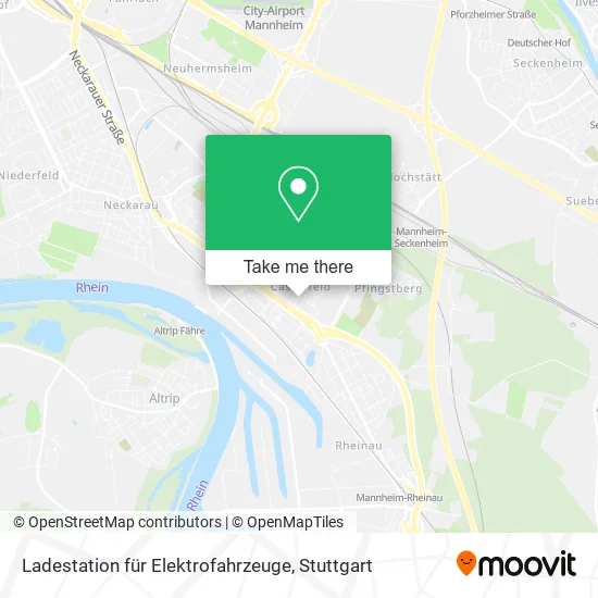 Карта Ladestation für Elektrofahrzeuge