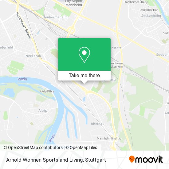 Arnold Wohnen Sports and Living map