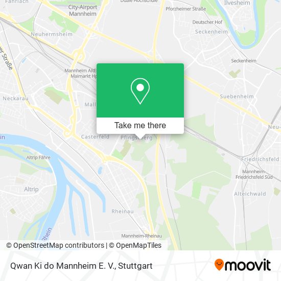 Карта Qwan Ki do Mannheim E. V.