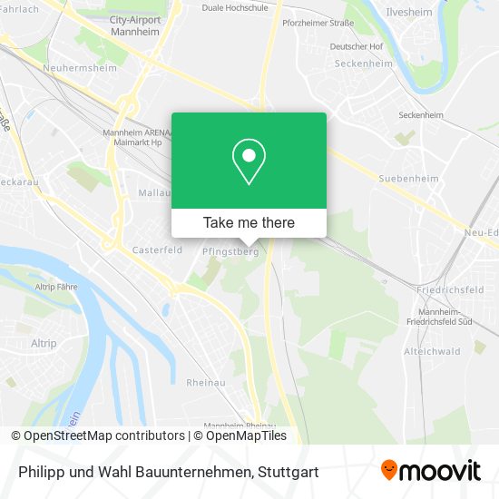 Philipp und Wahl Bauunternehmen map