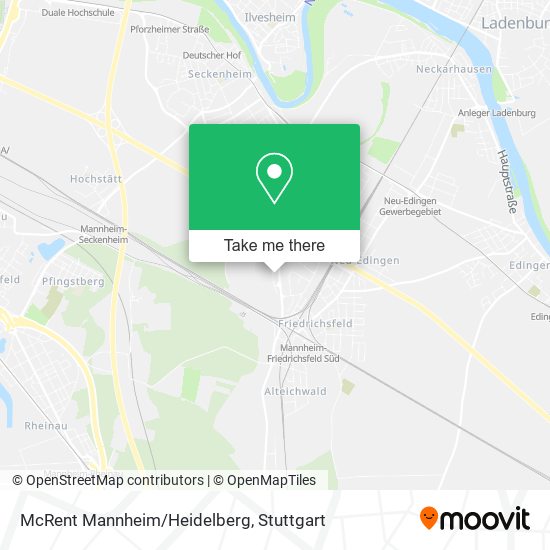 McRent Mannheim/Heidelberg map