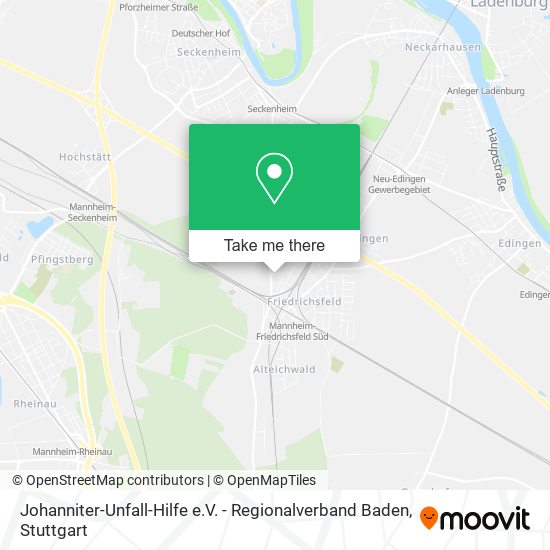 Johanniter-Unfall-Hilfe e.V. - Regionalverband Baden map