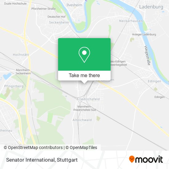 Senator International map