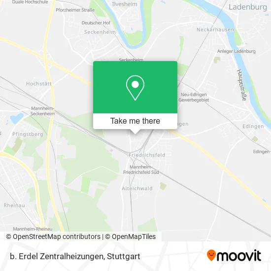Карта b. Erdel Zentralheizungen