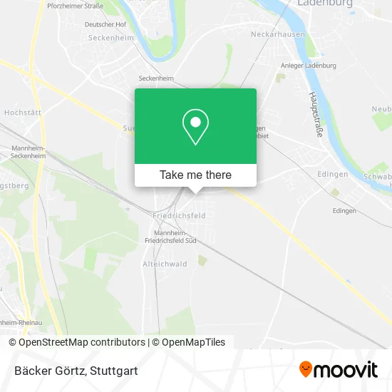 Карта Bäcker Görtz