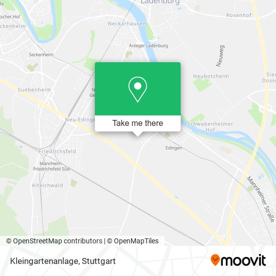 Kleingartenanlage map