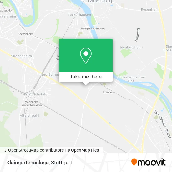Карта Kleingartenanlage
