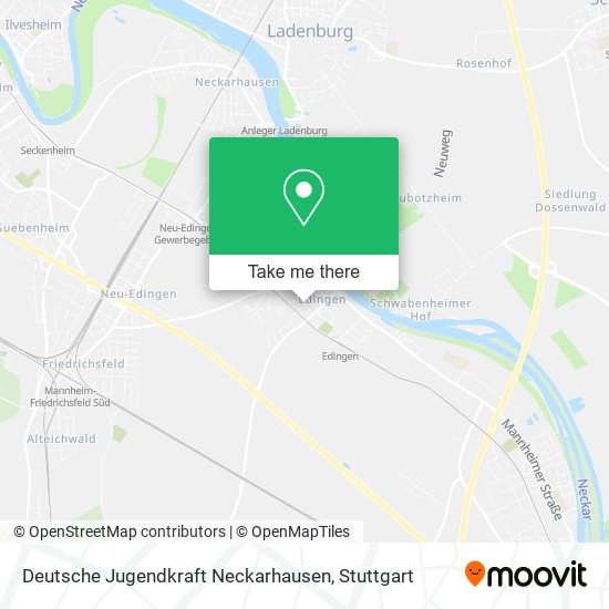 Deutsche Jugendkraft Neckarhausen map