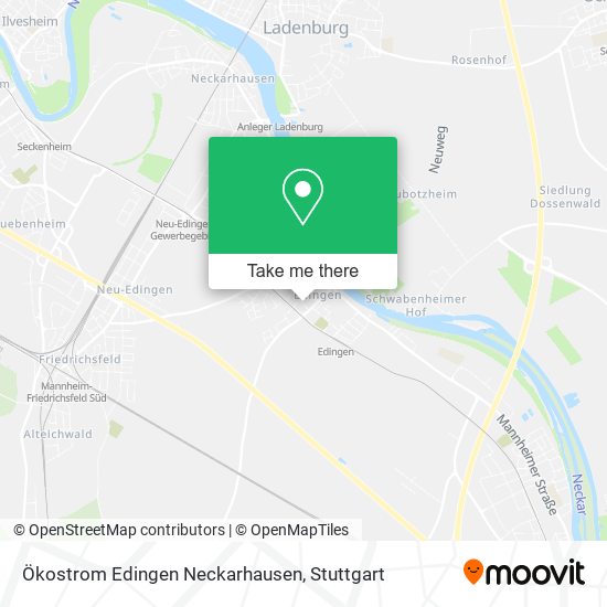 Карта Ökostrom Edingen Neckarhausen