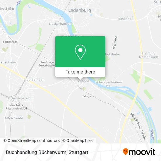 Карта Buchhandlung Bücherwurm