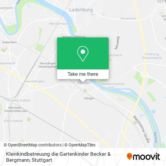 Kleinkindbetreuung die Gartenkinder Becker & Bergmann map