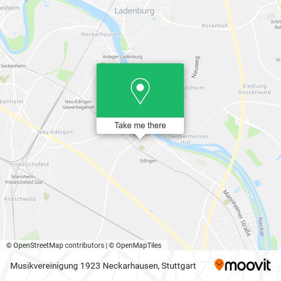 Musikvereinigung 1923 Neckarhausen map