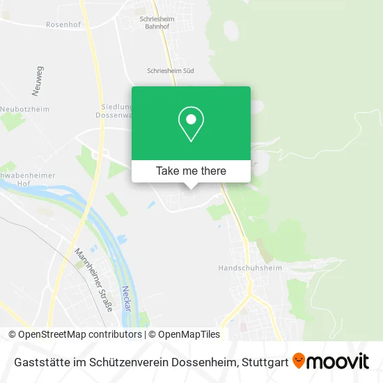 Карта Gaststätte im Schützenverein Dossenheim