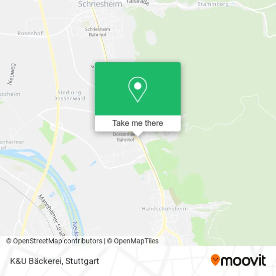 Карта K&U Bäckerei