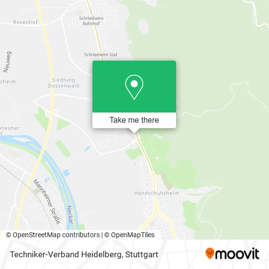 Карта Techniker-Verband Heidelberg