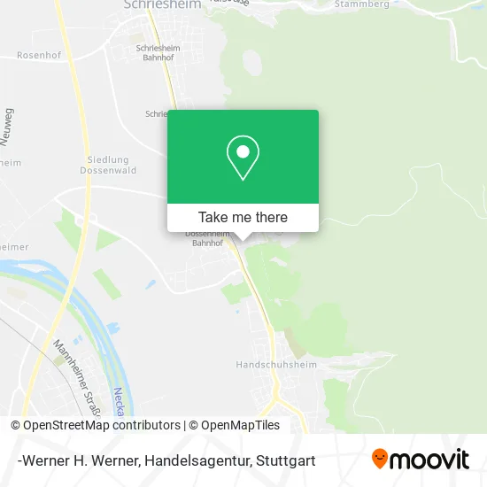 Карта -Werner H. Werner, Handelsagentur